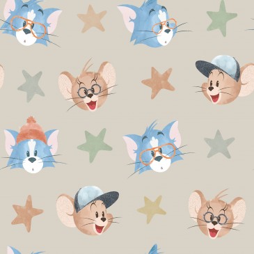 Tom & Jerry Warner Bros Fabric FACIAL.130.140